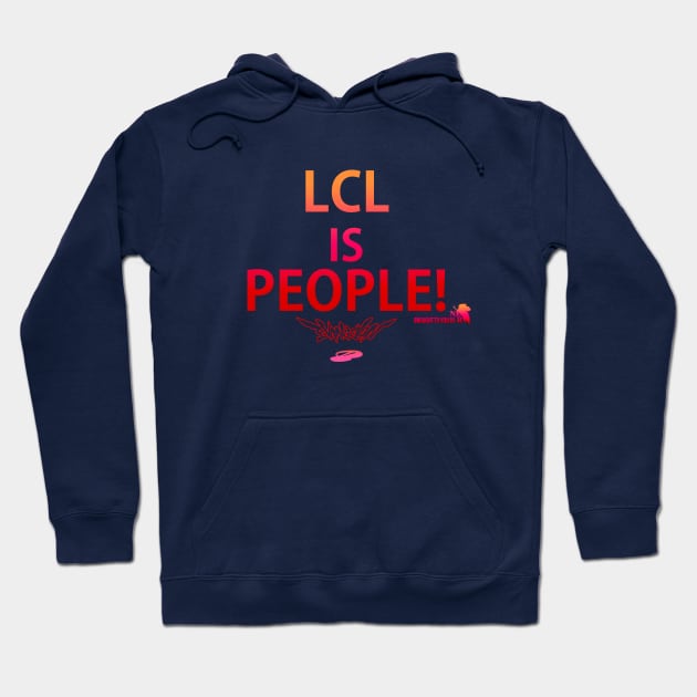 NGE! LCL IS PEOPLE EVANGELION BY NERV HQ red Hoodie by Angsty-angst